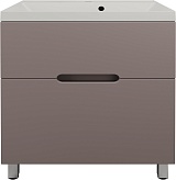 Style Line Тумба с кварцевой раковиной жасмин Матис 70 тауп темный